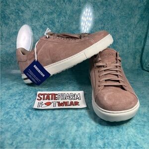 Birkenstock Bend Dusty Pink Men’s Low Top Suede Casual Shoes Sneakers Size 9